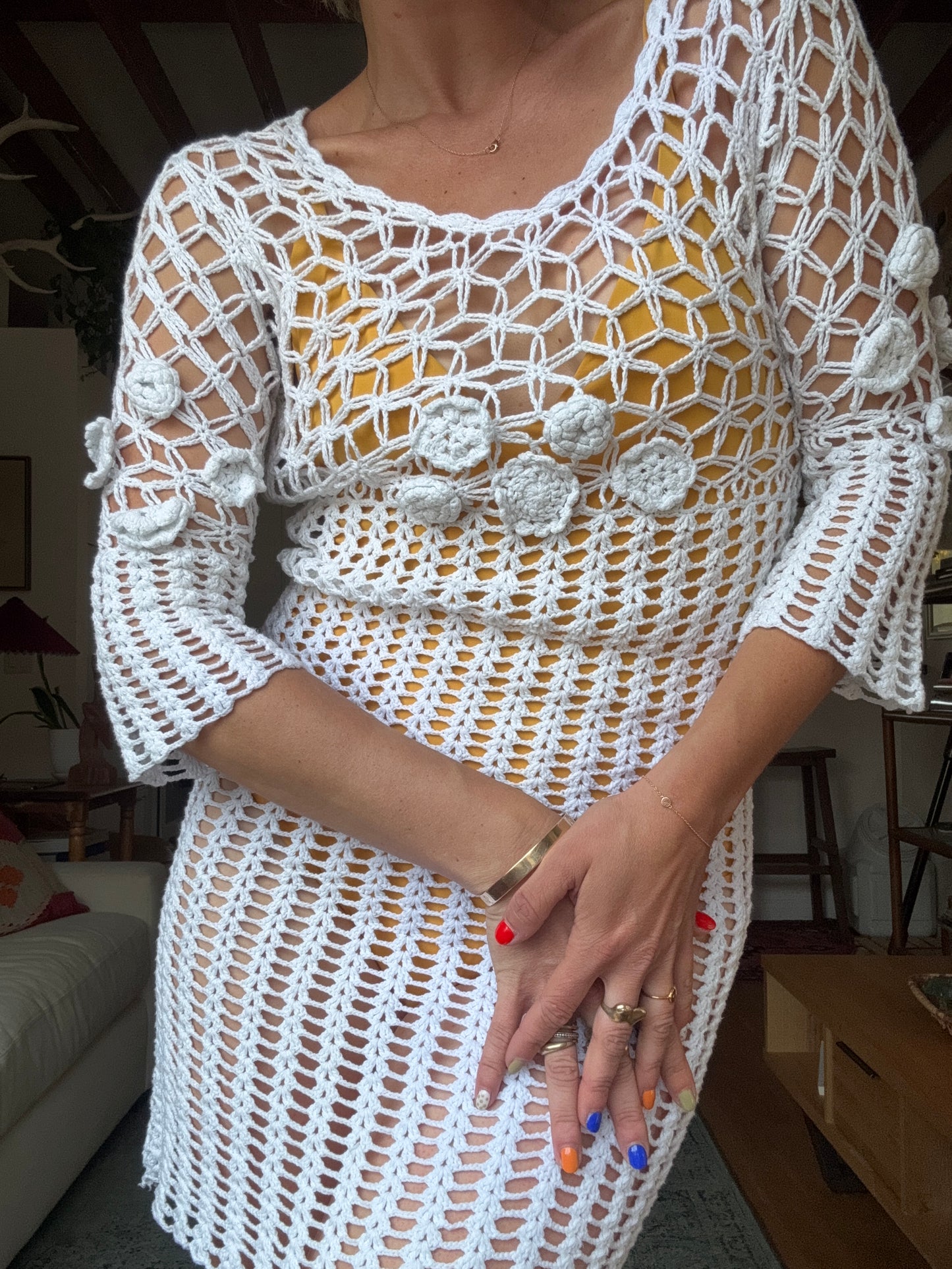 The Hazel Crochet Dress