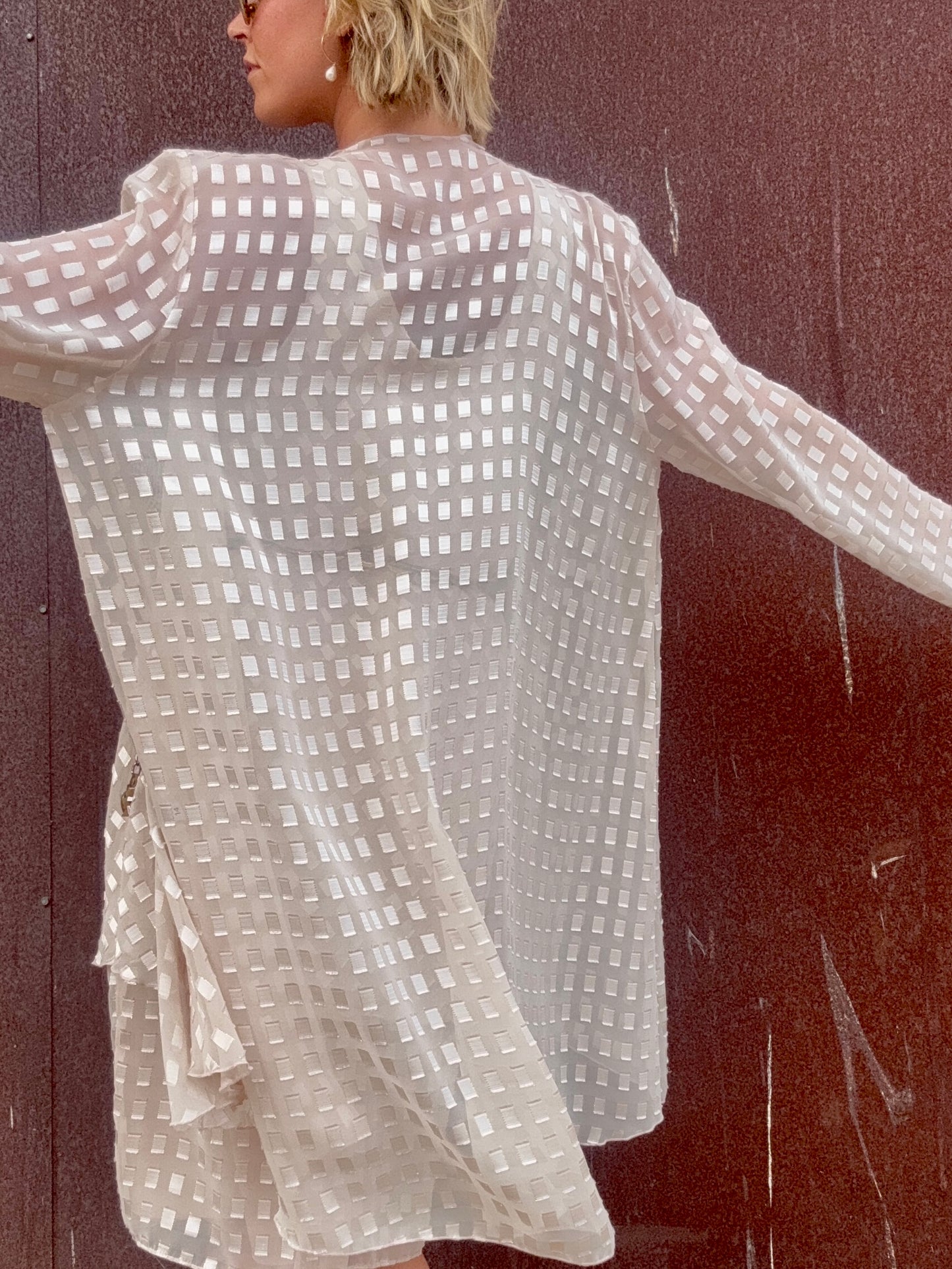 The Camille Checkered Dress and Duster Set