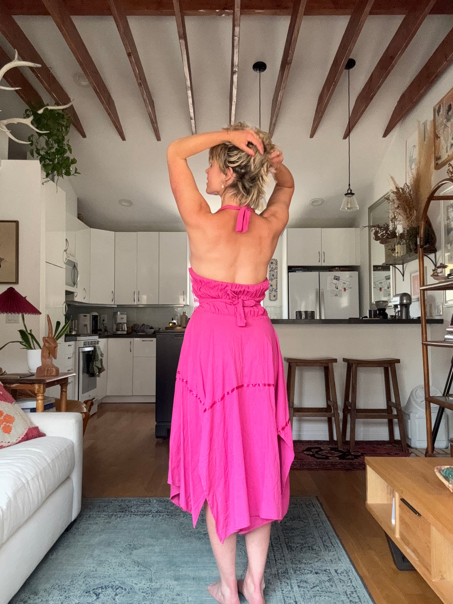 The Anita 1970s Halter Dress