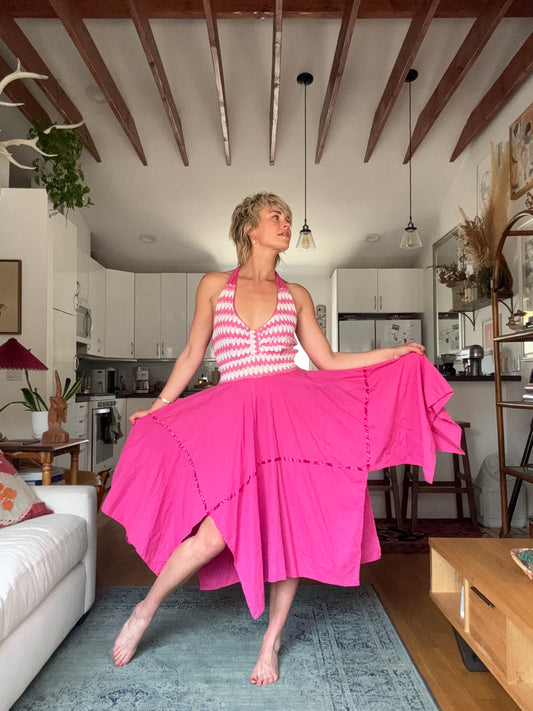 The Anita 1970s Halter Dress