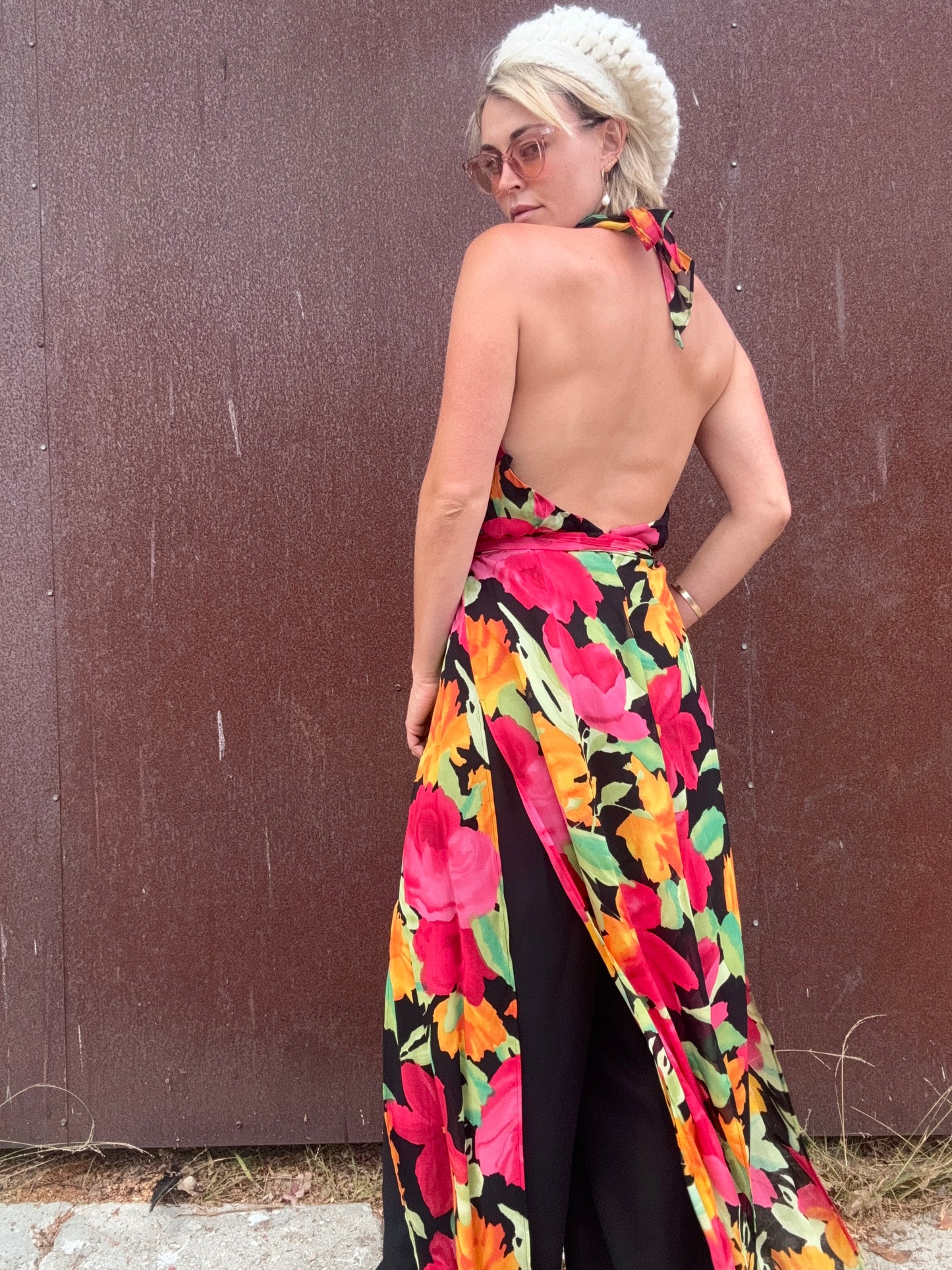The Anastasia 1990s Halter Jumpsuit