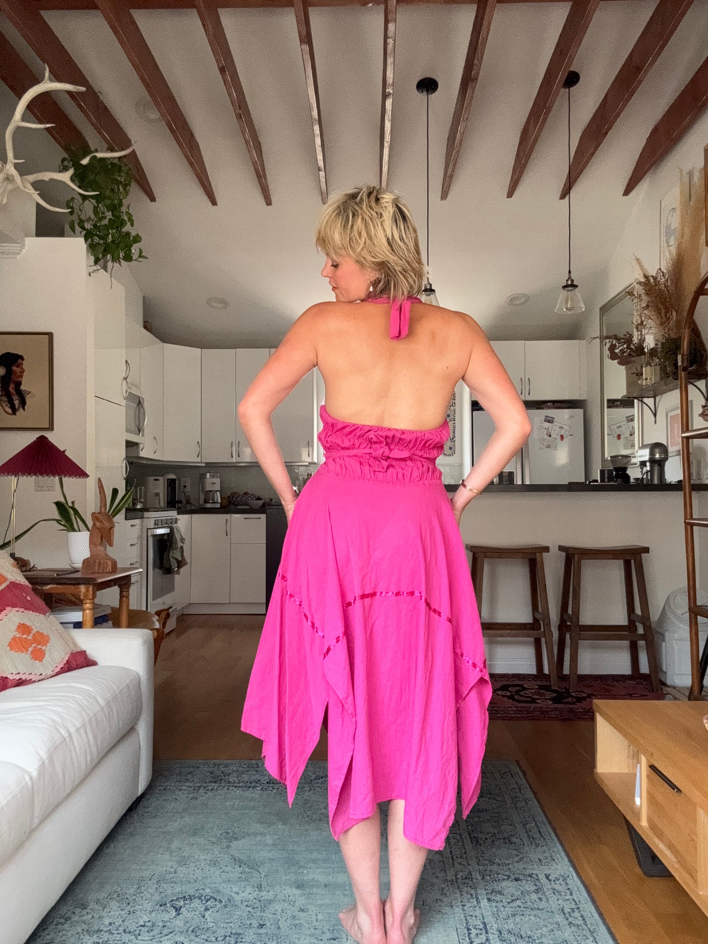 The Anita 1970s Halter Dress