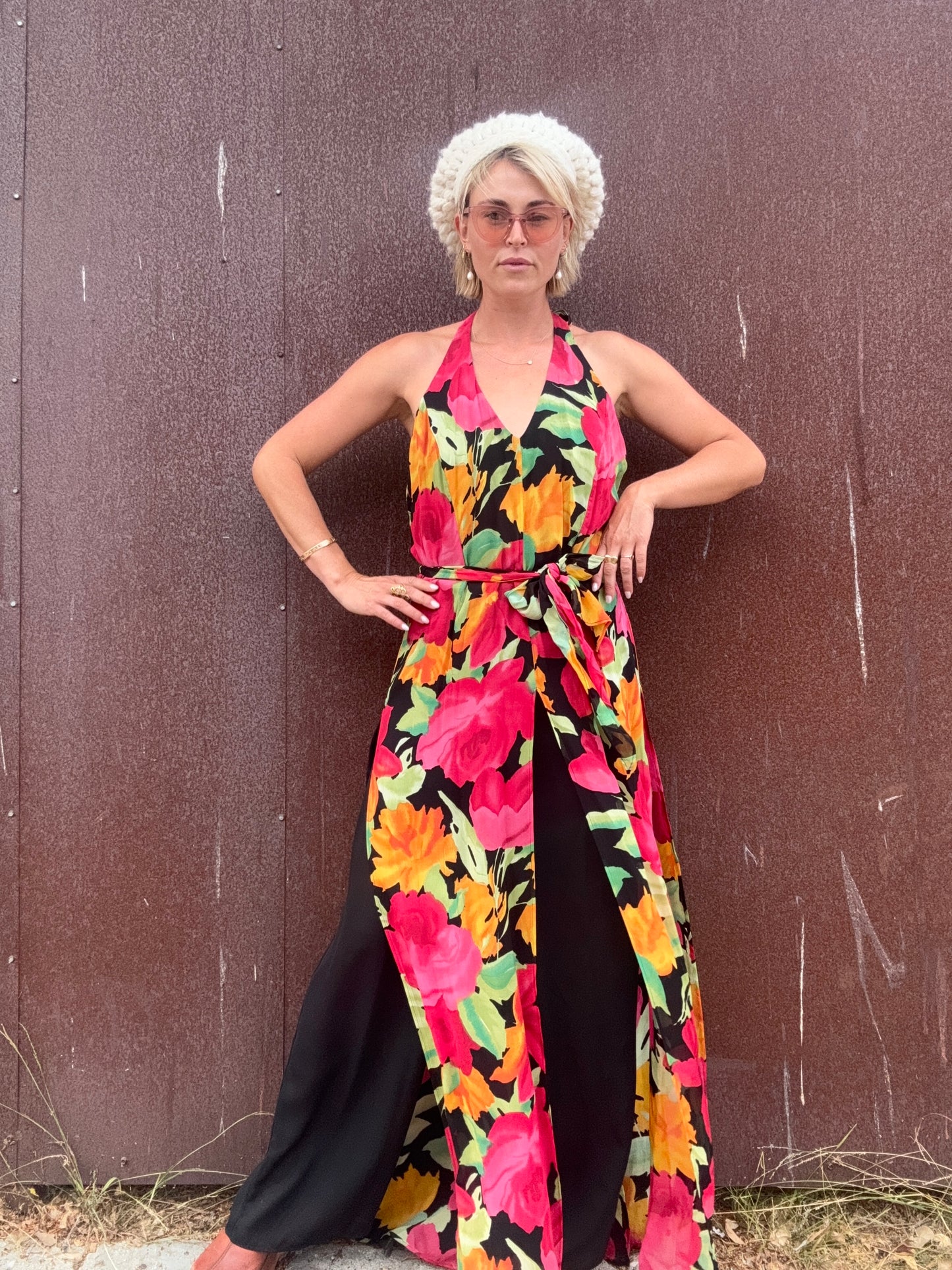 The Anastasia 1990s Halter Jumpsuit