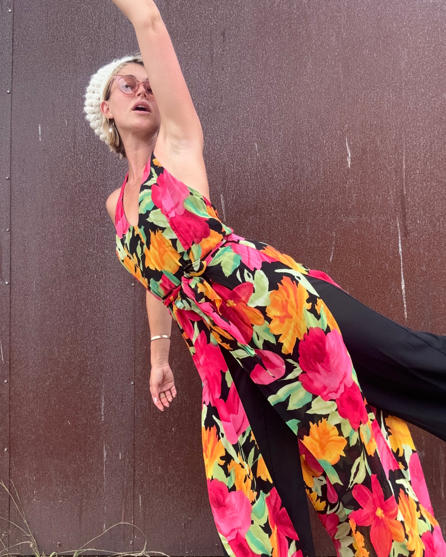 The Anastasia 1990s Halter Jumpsuit
