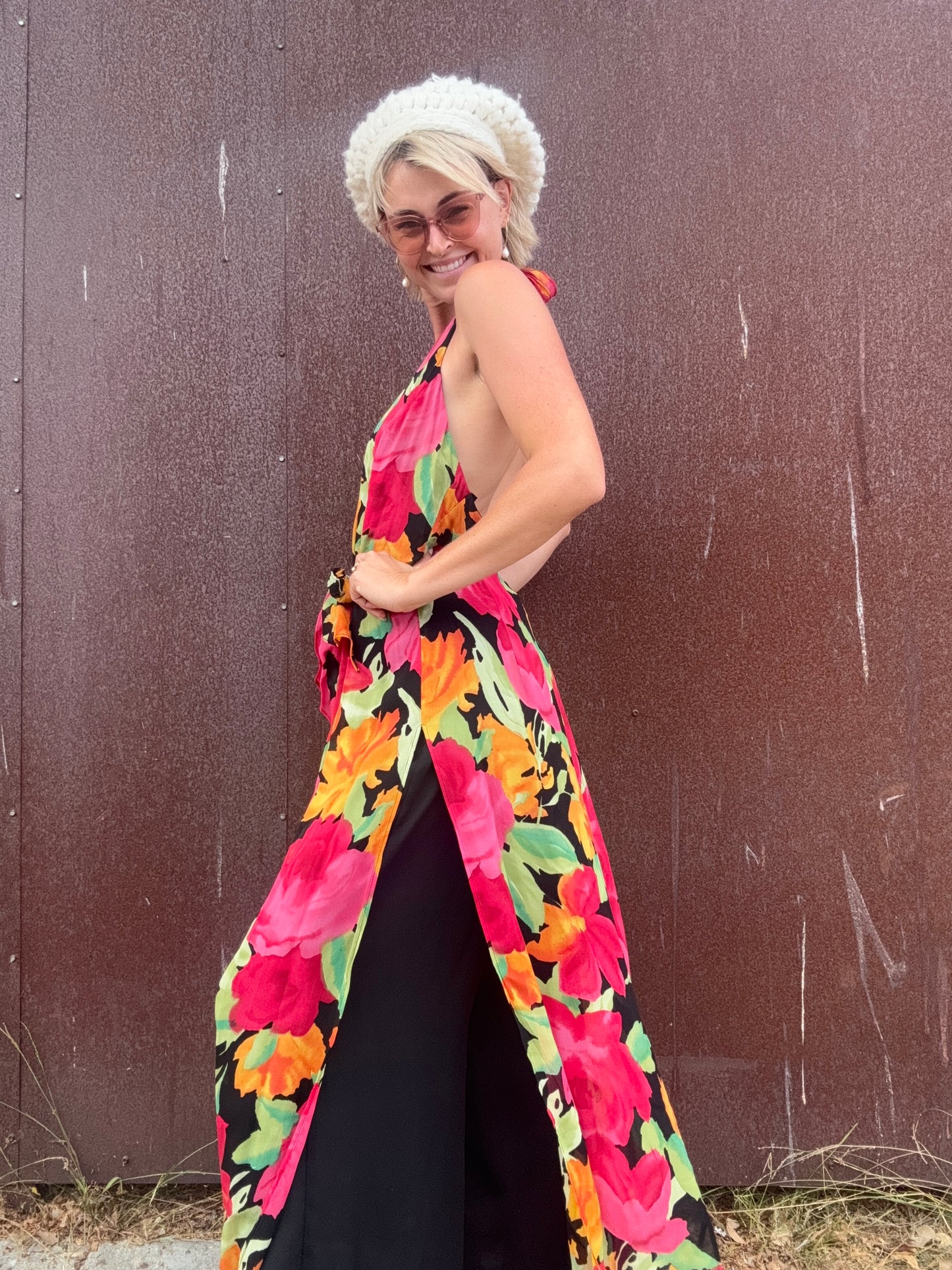 The Anastasia 1990s Halter Jumpsuit