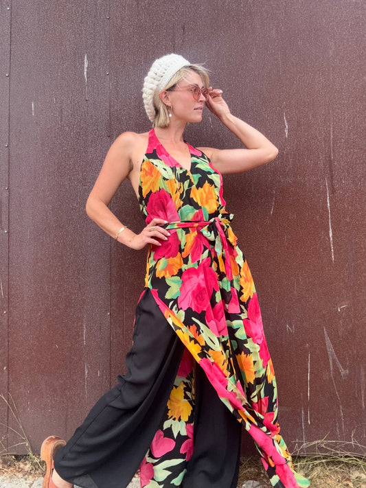 The Anastasia 1990s Halter Jumpsuit