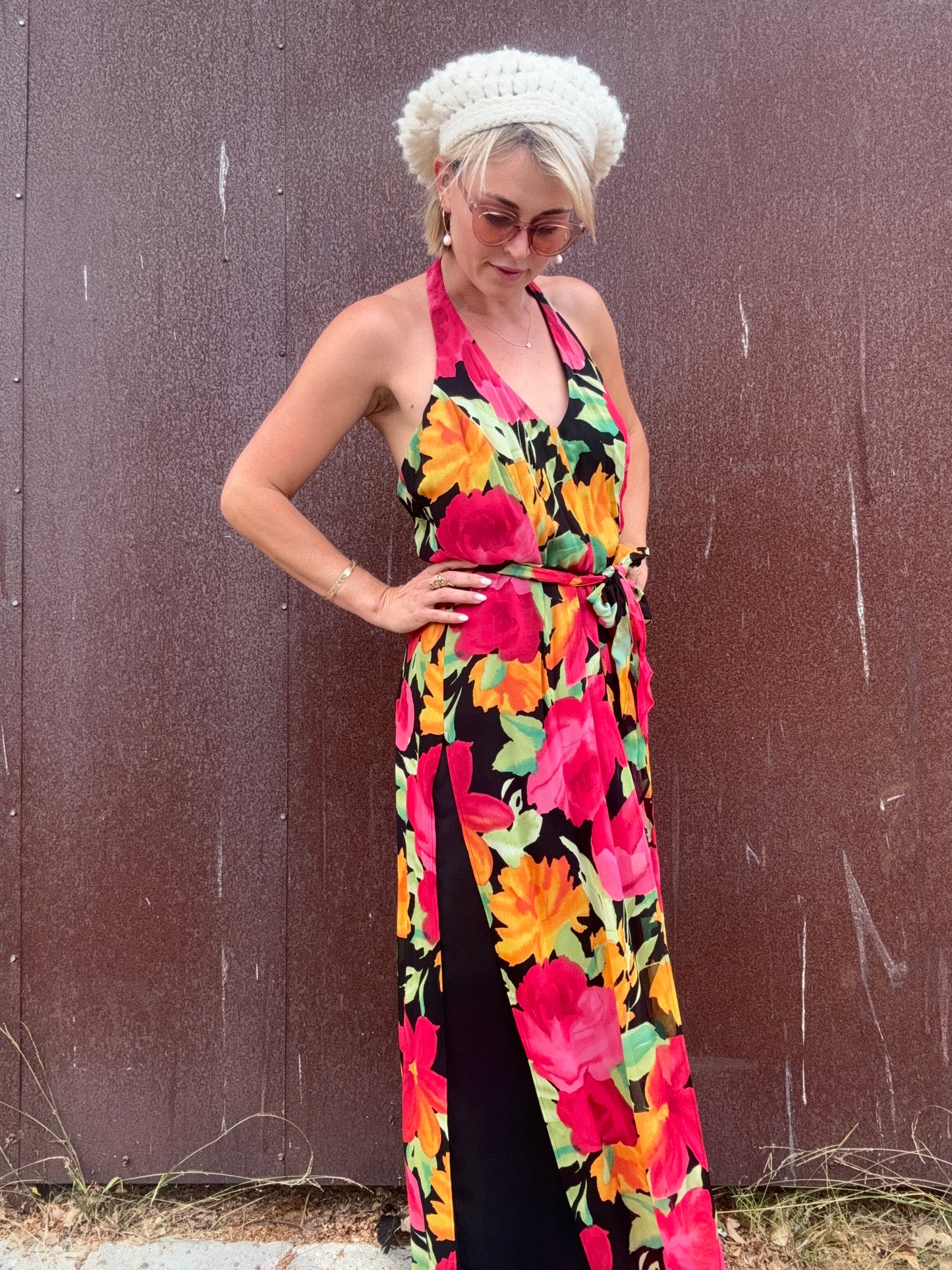 The Anastasia 1990s Halter Jumpsuit
