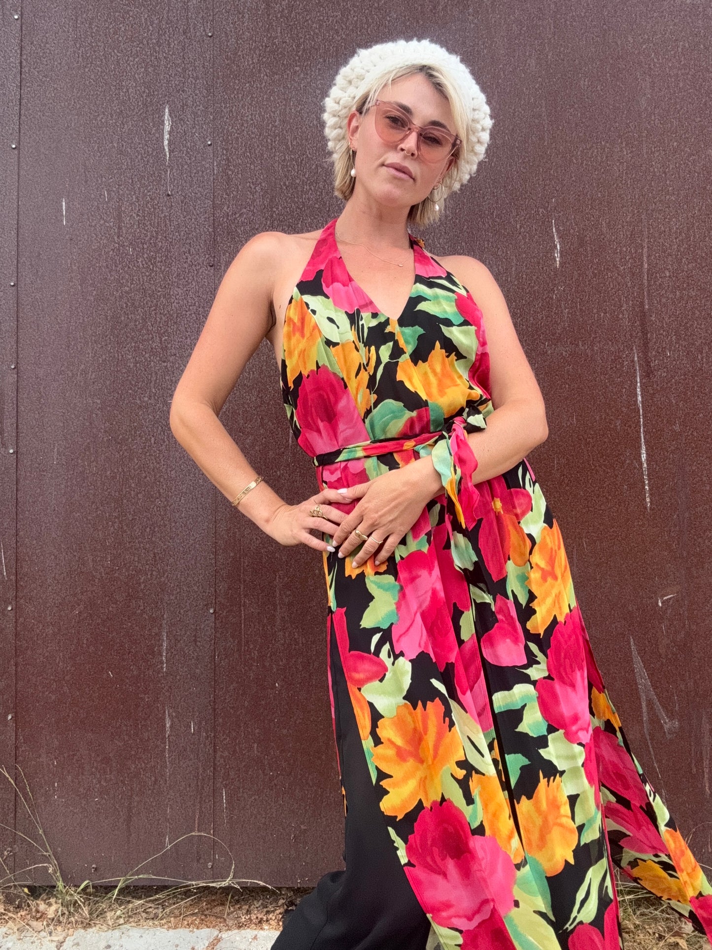 The Anastasia 1990s Halter Jumpsuit