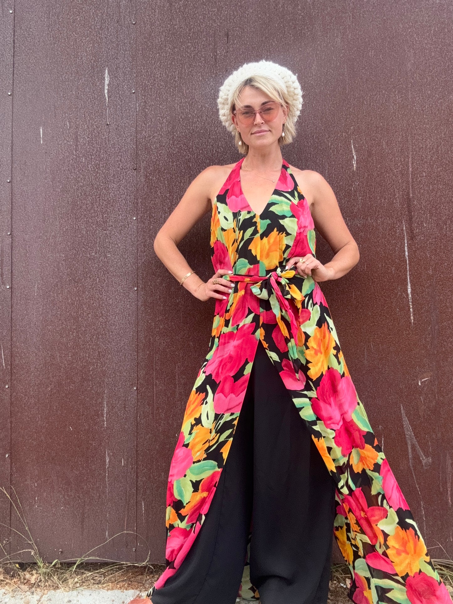 The Anastasia 1990s Halter Jumpsuit