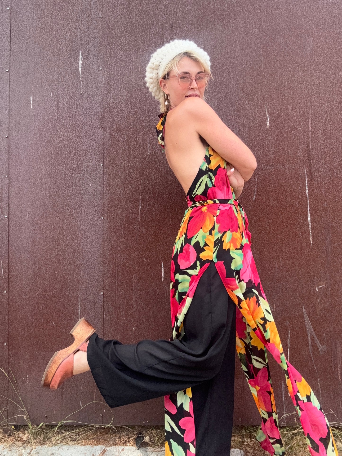 The Anastasia 1990s Halter Jumpsuit