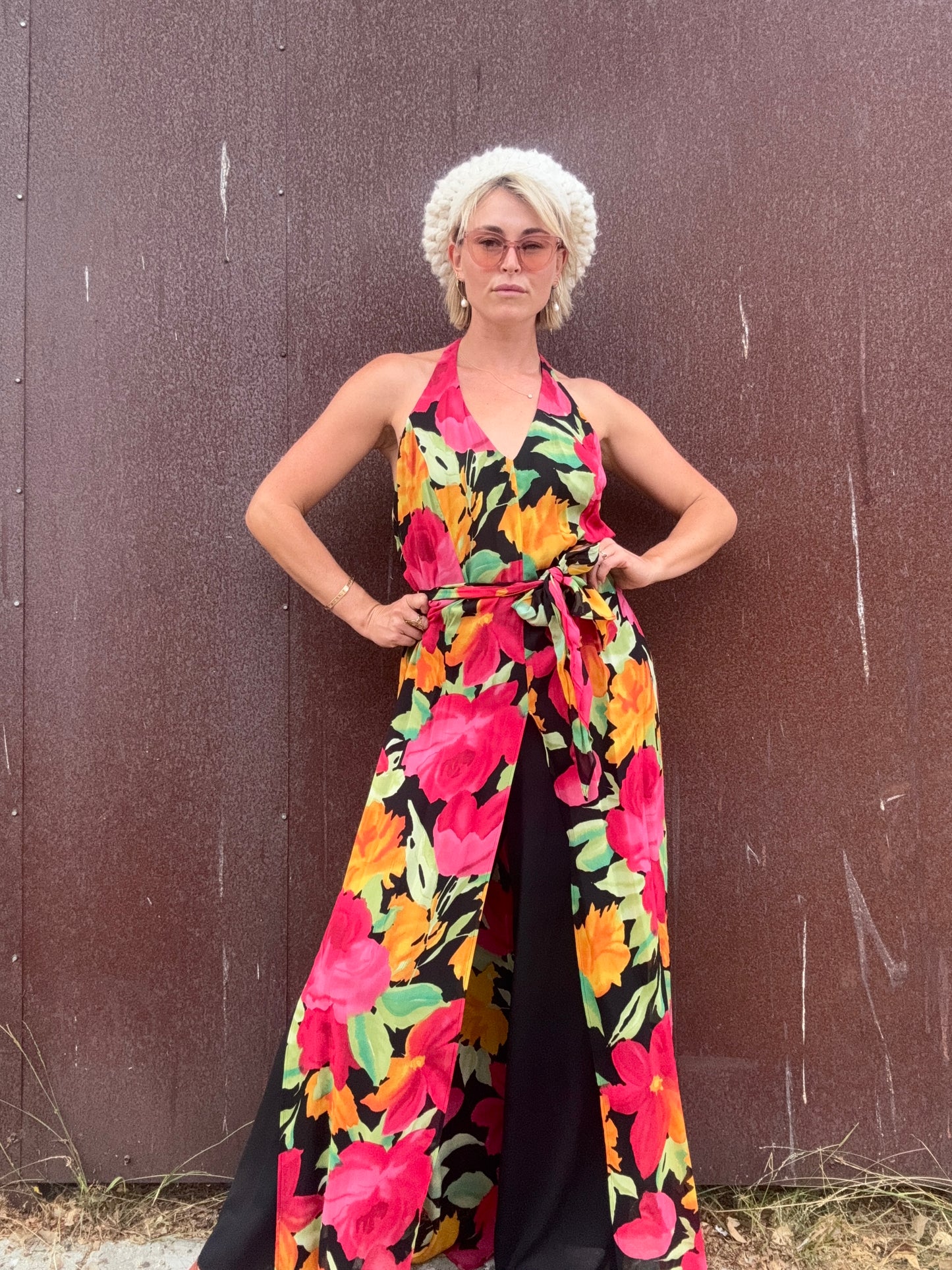 The Anastasia 1990s Halter Jumpsuit
