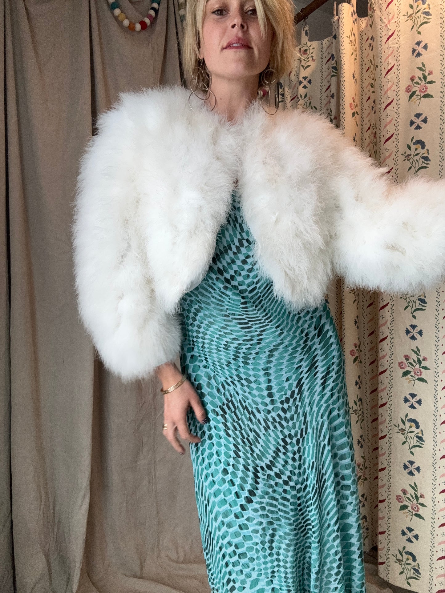 The Ines Marabou Feather Coat