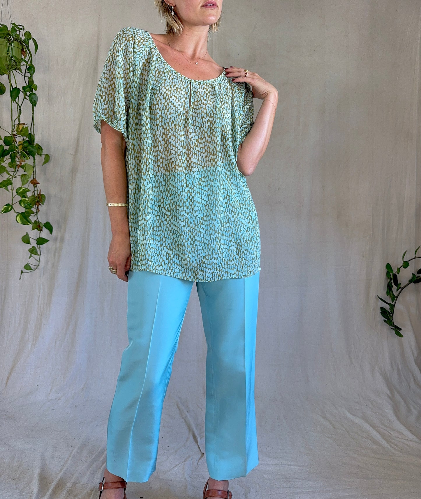 The Gigi Speckled Blouse