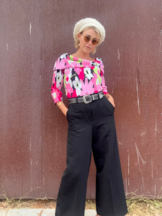 The Veronica Y2K Floral Blouse