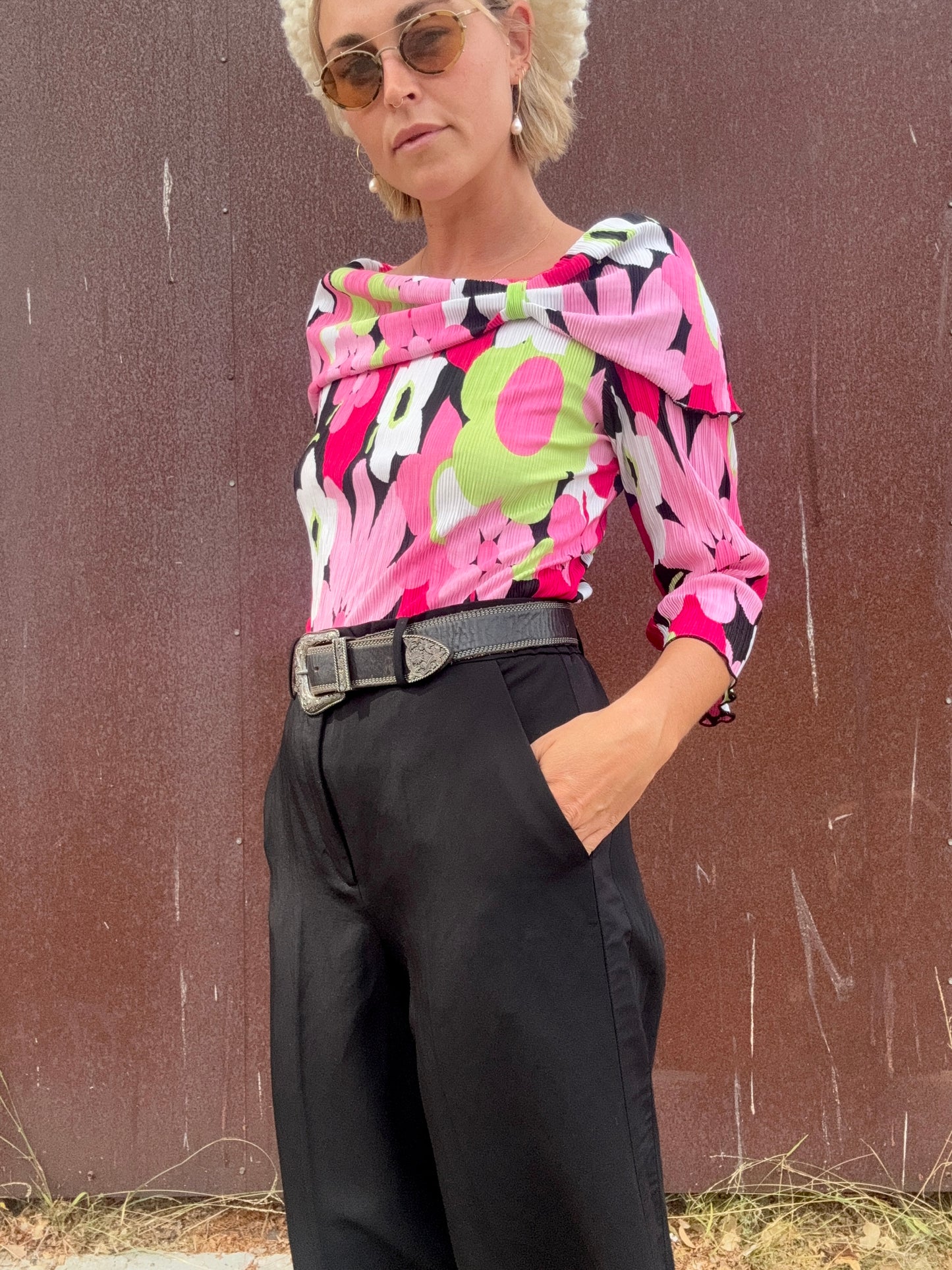 The Veronica Y2K Floral Blouse