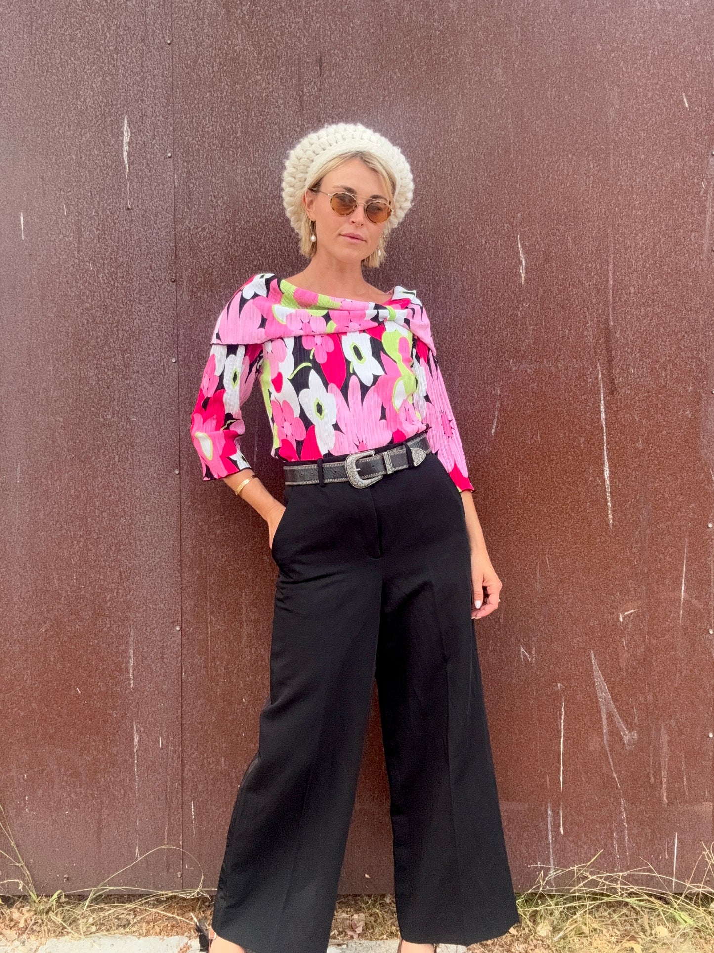 The Veronica Y2K Floral Blouse