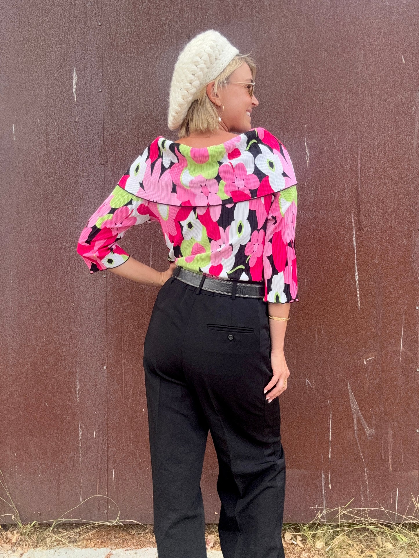 The Veronica Y2K Floral Blouse