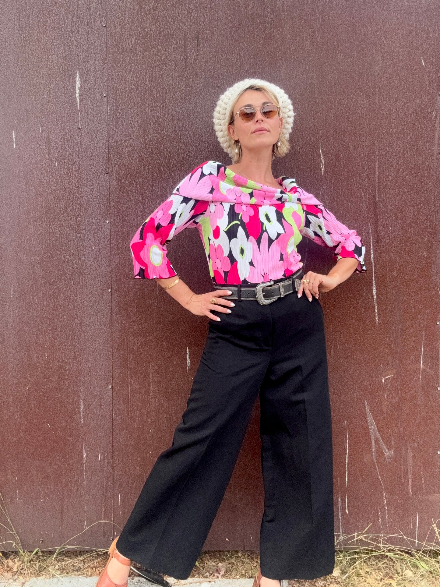 The Veronica Y2K Floral Blouse