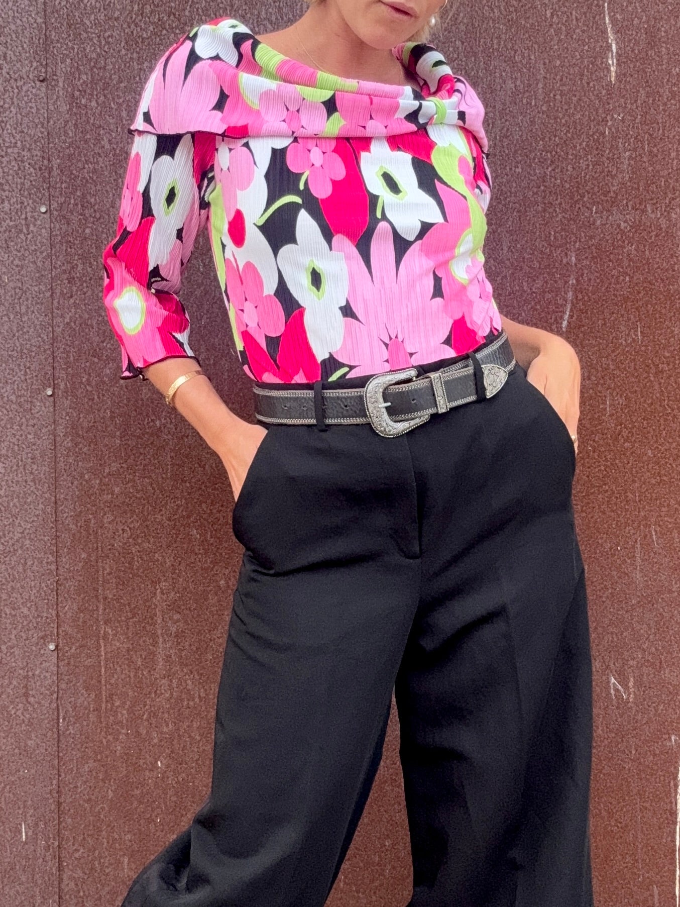 The Veronica Y2K Floral Blouse