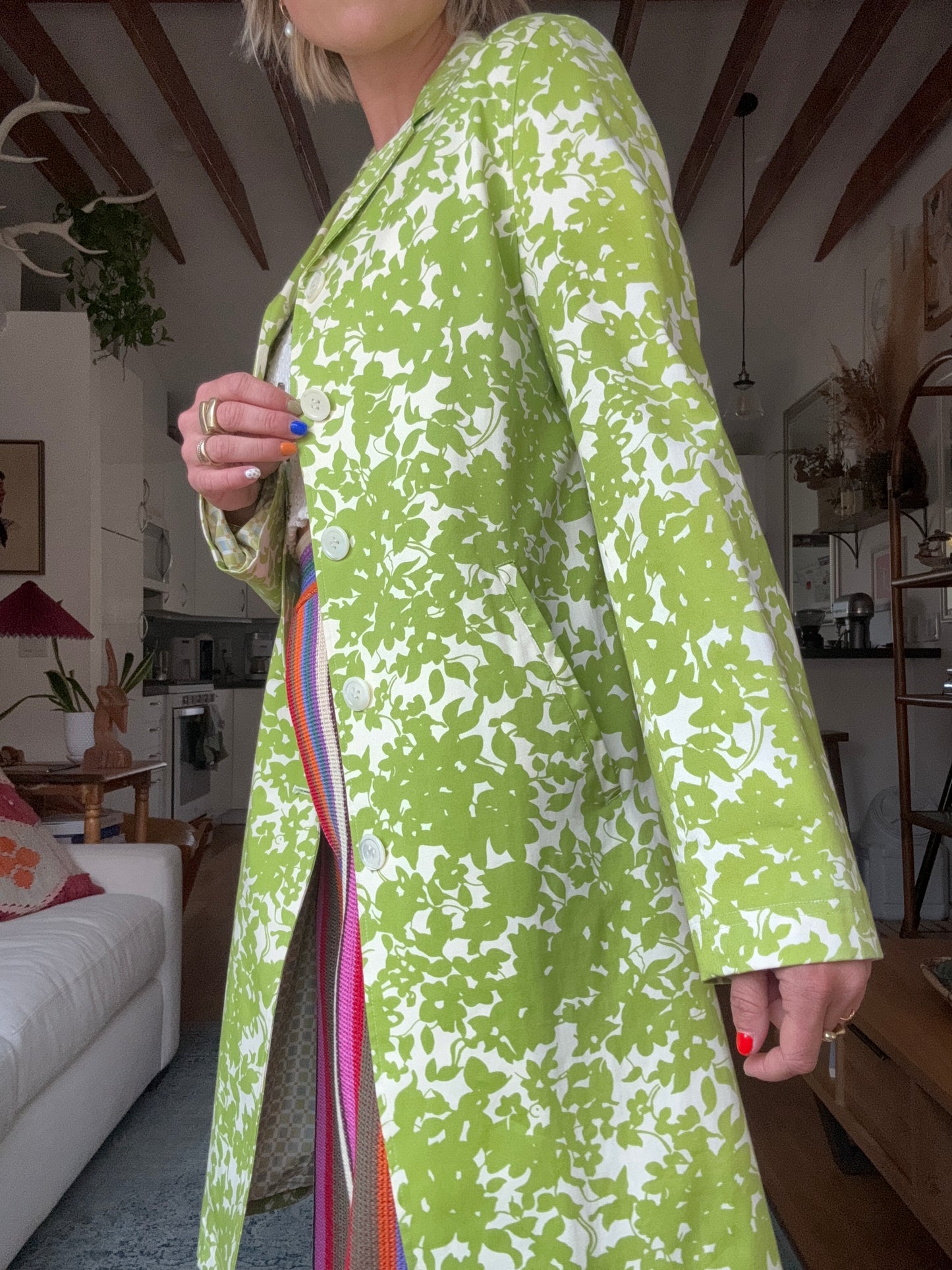 The Laurel 1990s Silk Coat