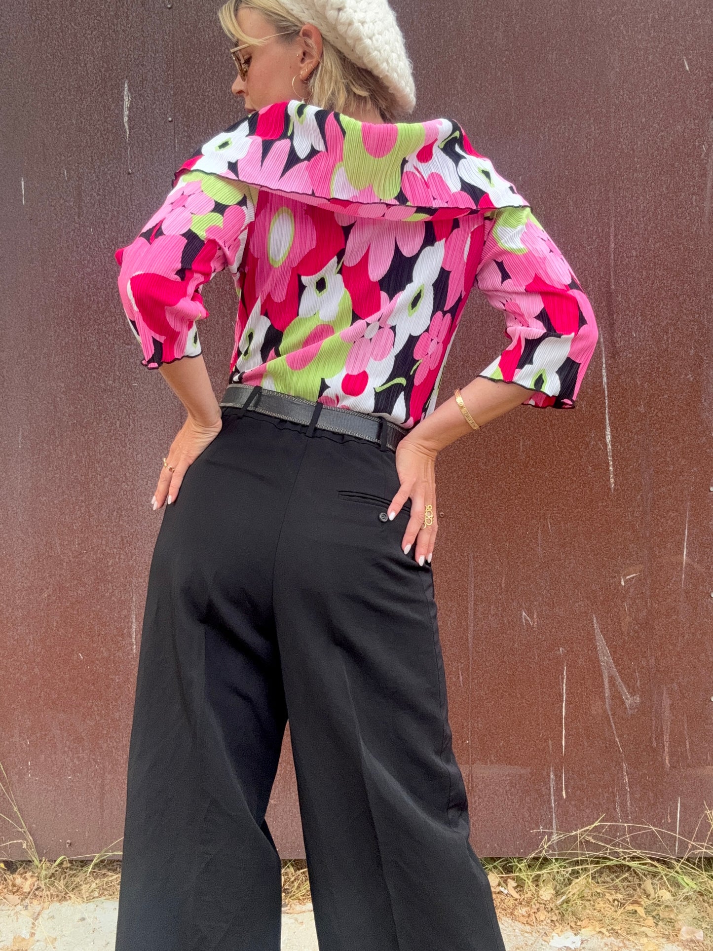 The Veronica Y2K Floral Blouse