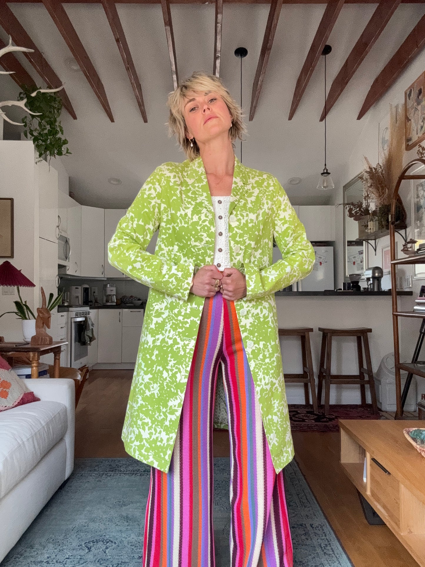The Laurel 1990s Silk Coat