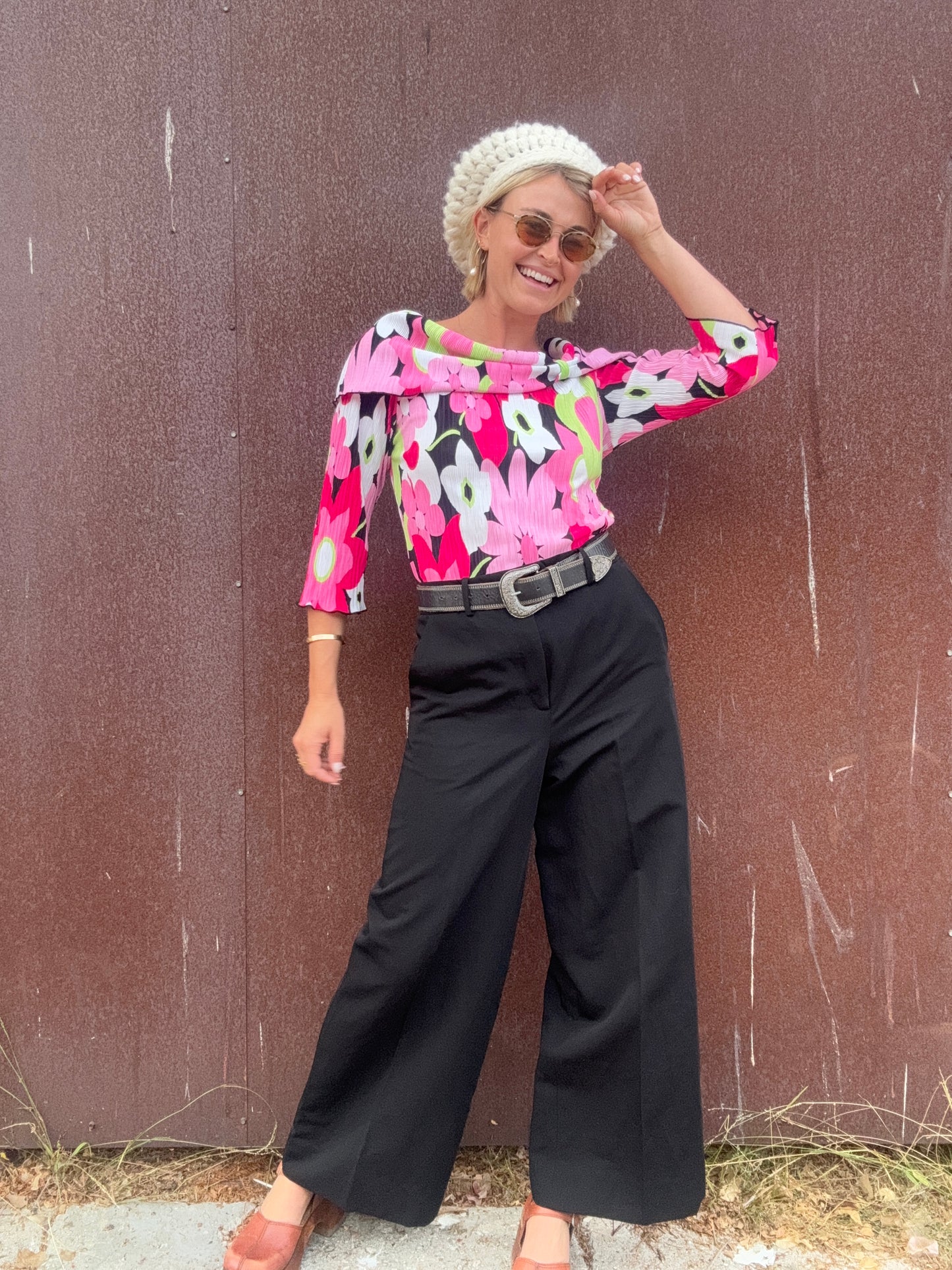 The Veronica Y2K Floral Blouse