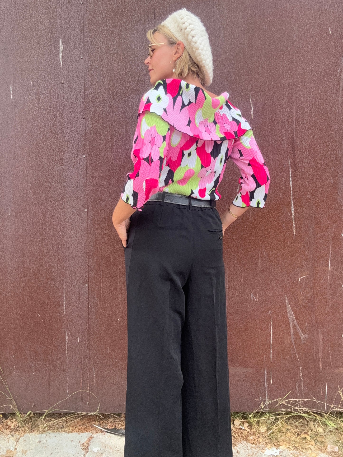 The Veronica Y2K Floral Blouse
