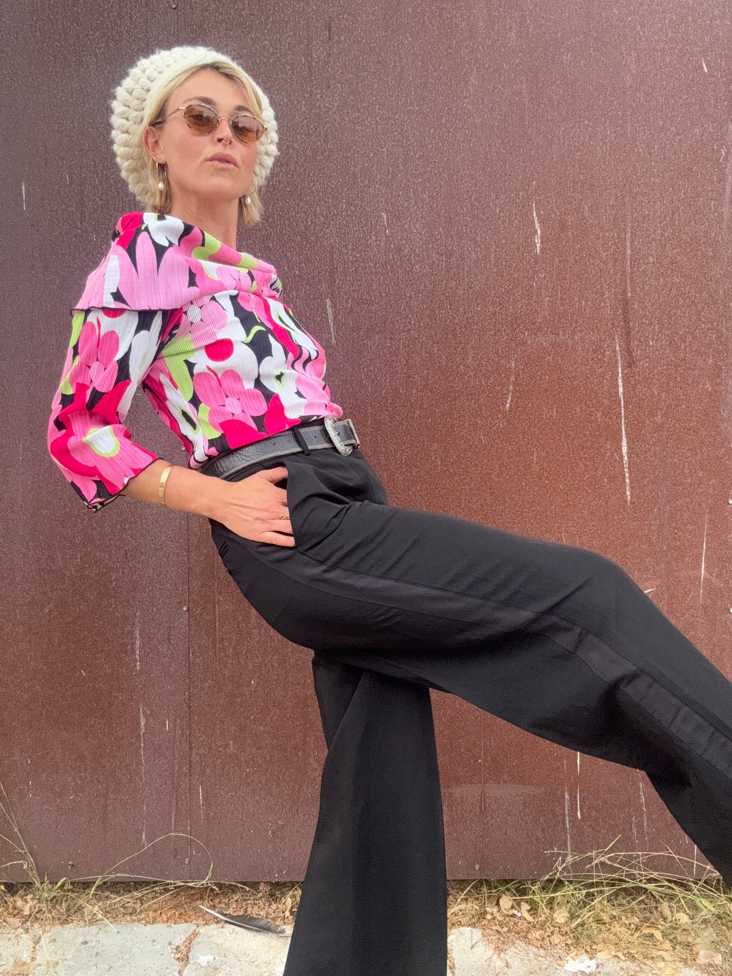 The Veronica Y2K Floral Blouse