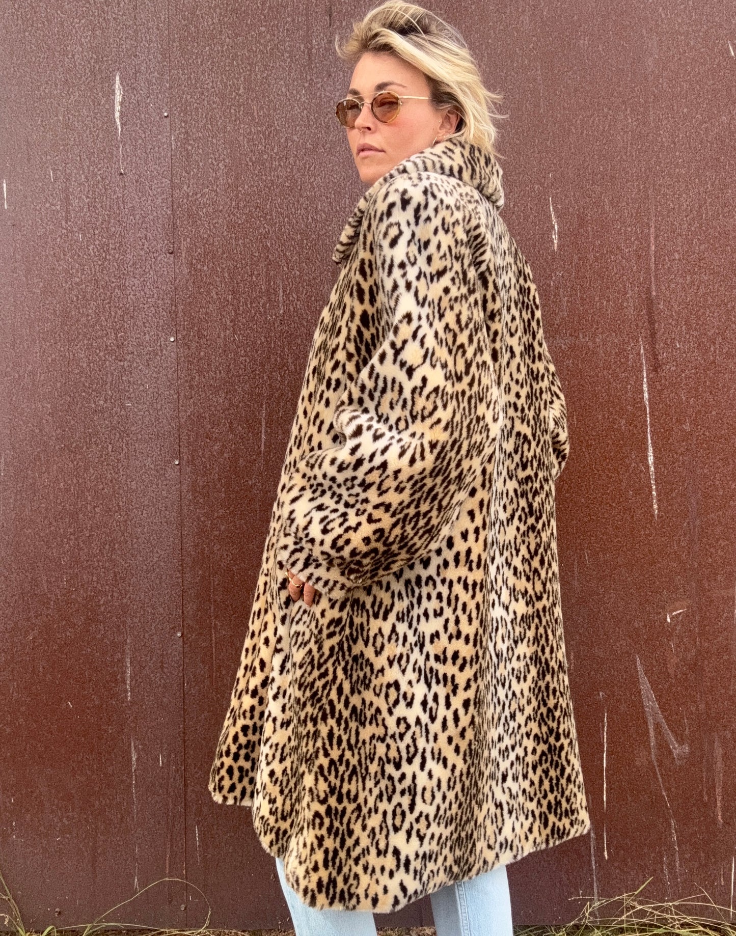 The Beatrice 1970s Faux Fur Coat