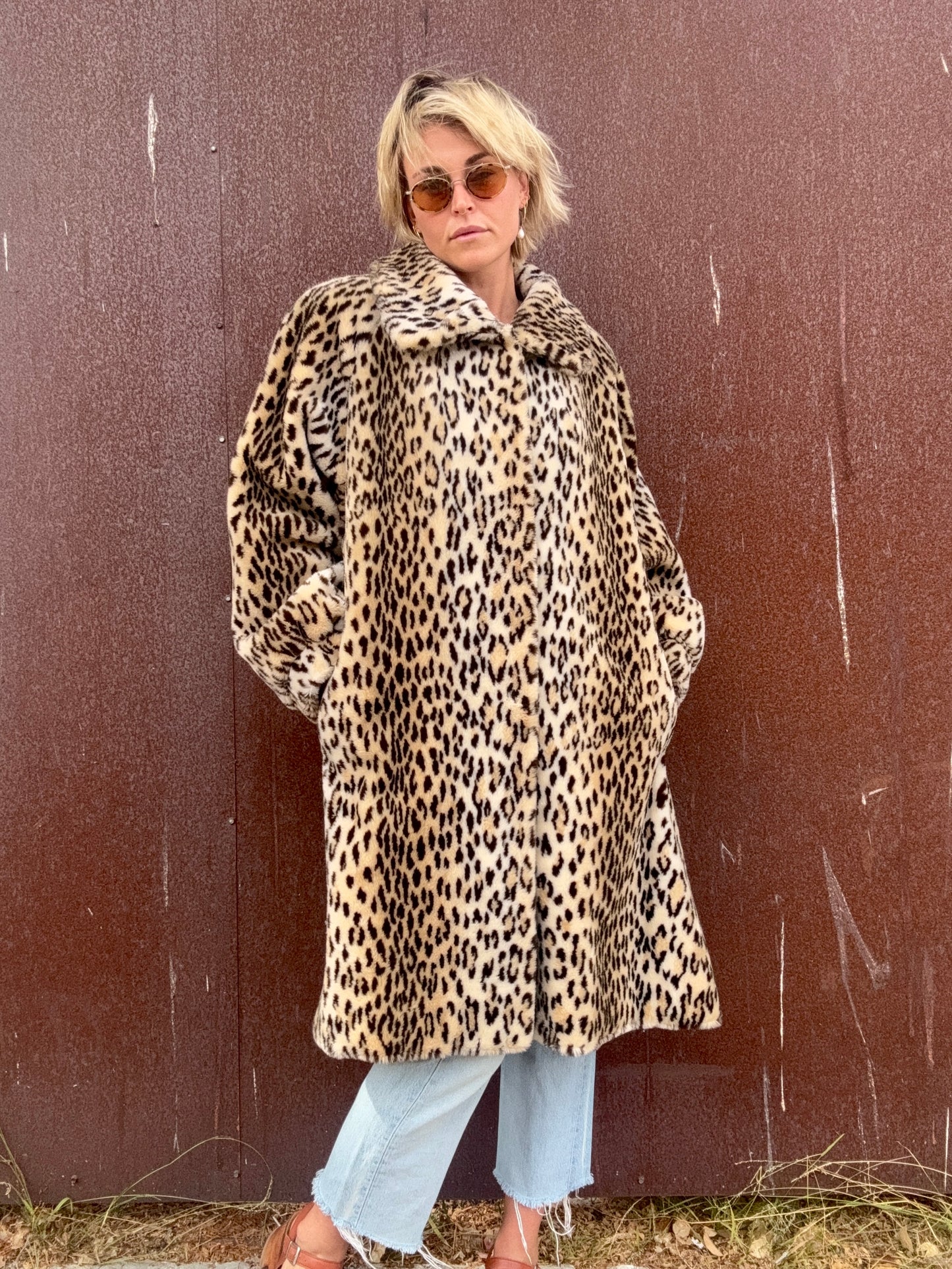 The Beatrice 1970s Faux Fur Coat