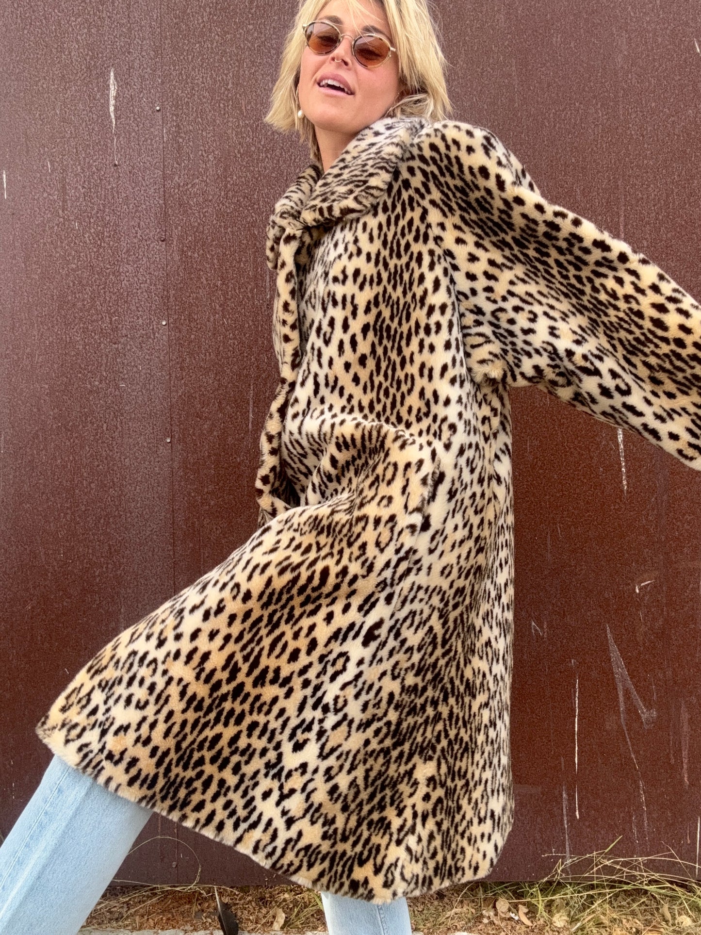 The Beatrice 1970s Faux Fur Coat