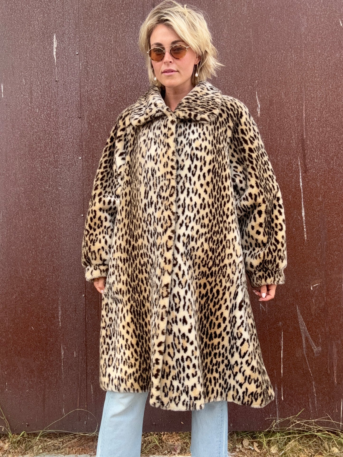 The Beatrice 1970s Faux Fur Coat