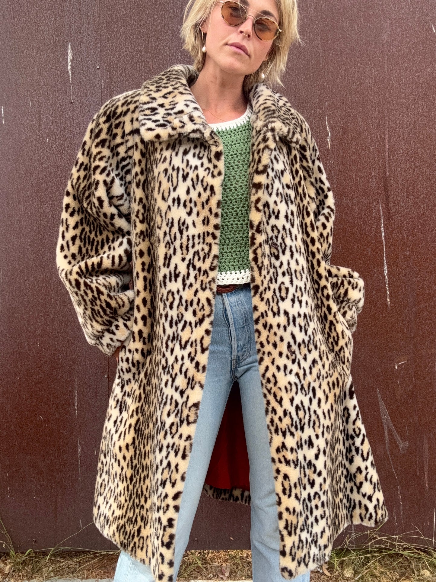 The Beatrice 1970s Faux Fur Coat