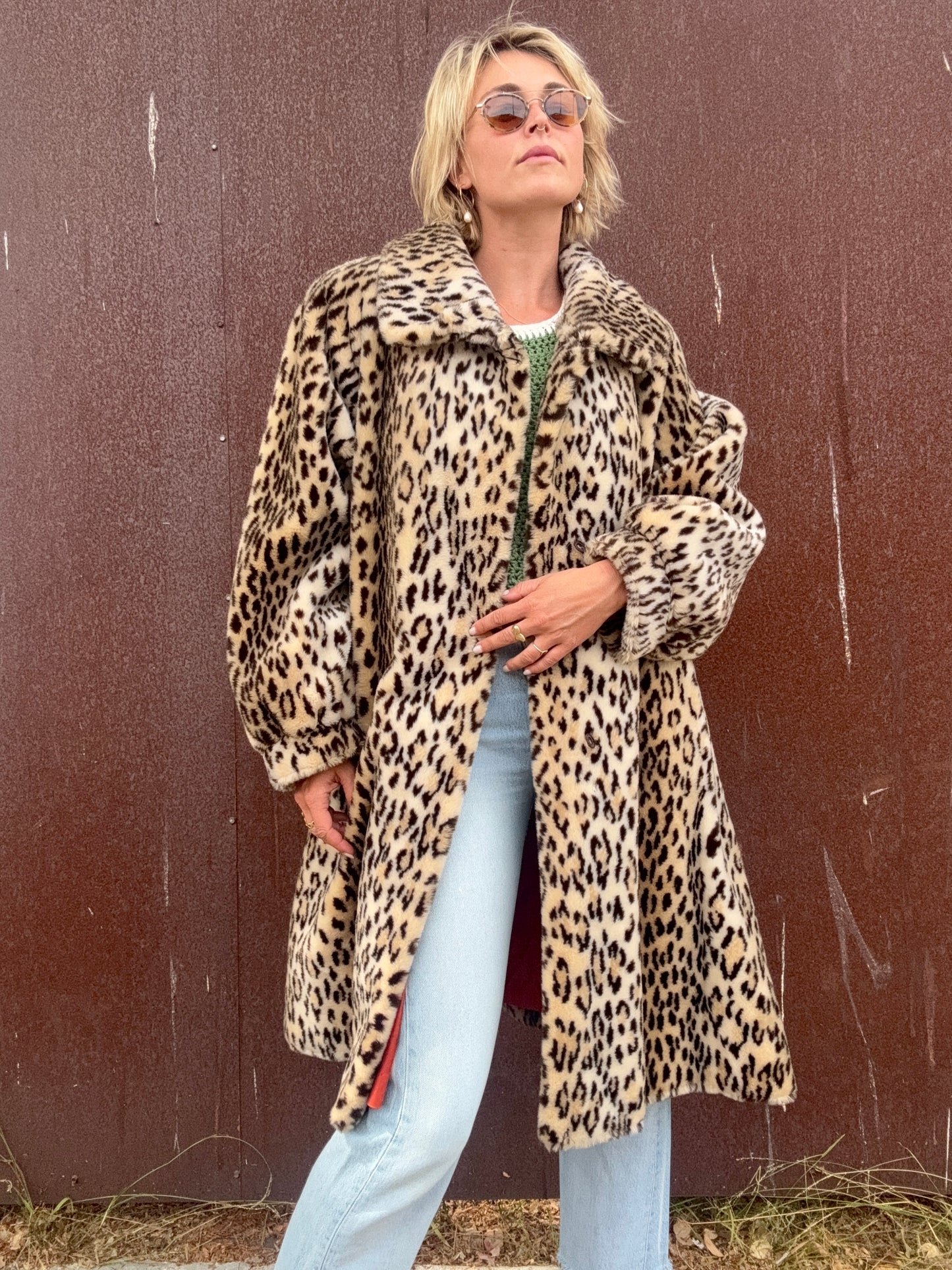 The Beatrice 1970s Faux Fur Coat