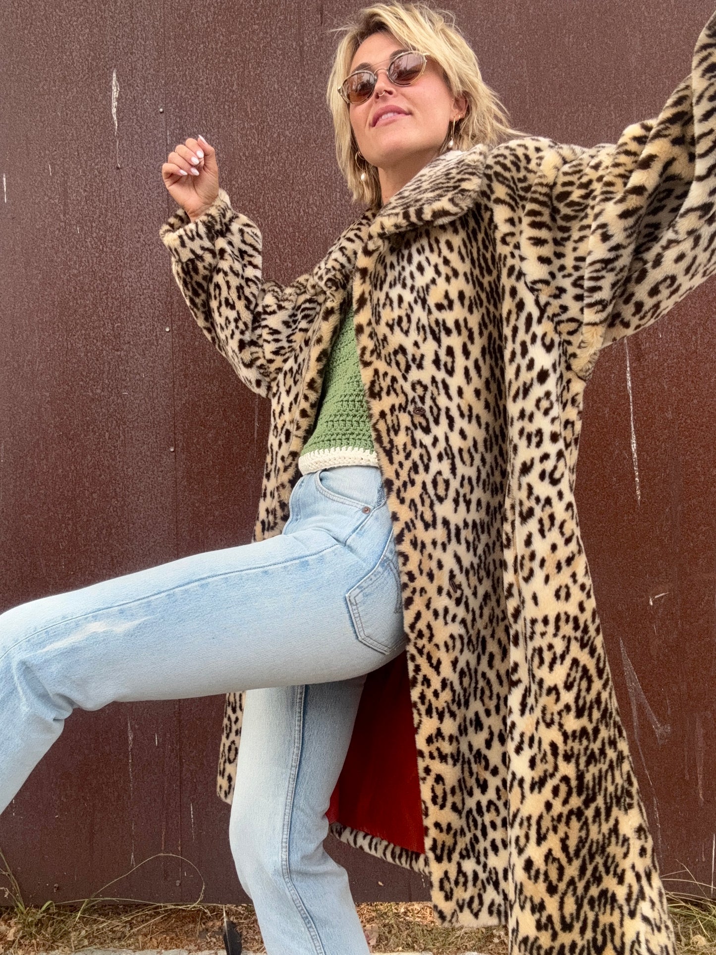 The Beatrice 1970s Faux Fur Coat