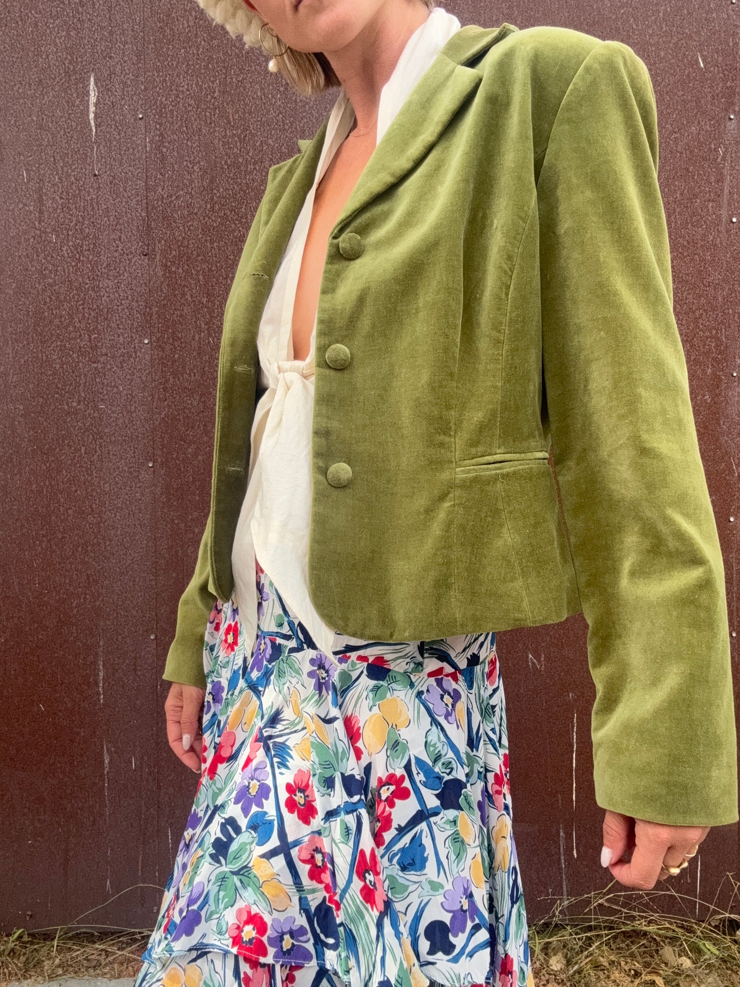 The Sylvie 1990s Velvet Blazer