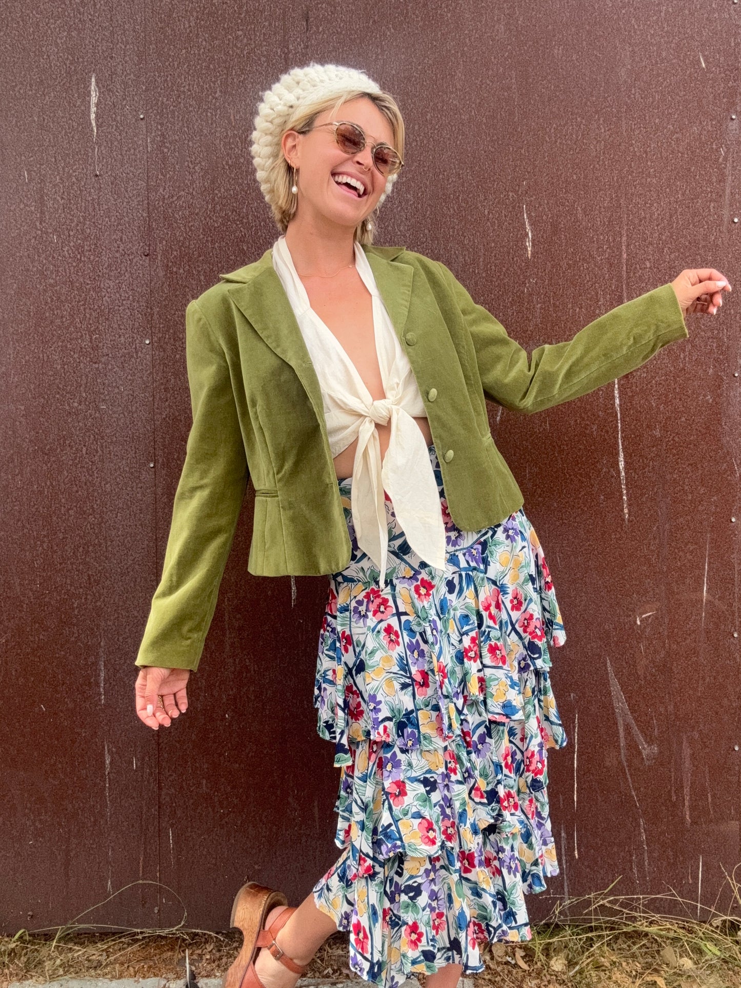 The Sylvie 1990s Velvet Blazer