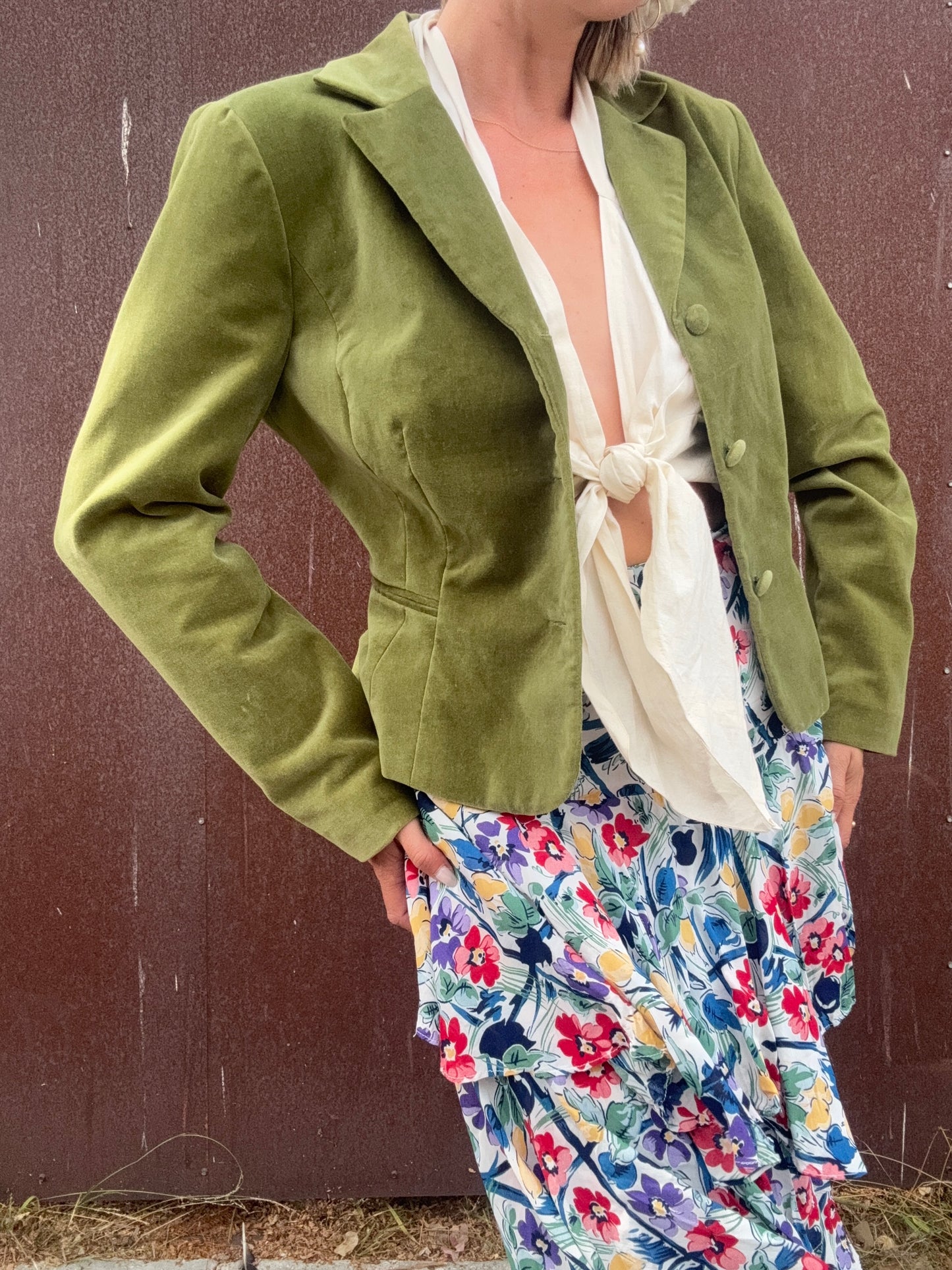 The Sylvie 1990s Velvet Blazer