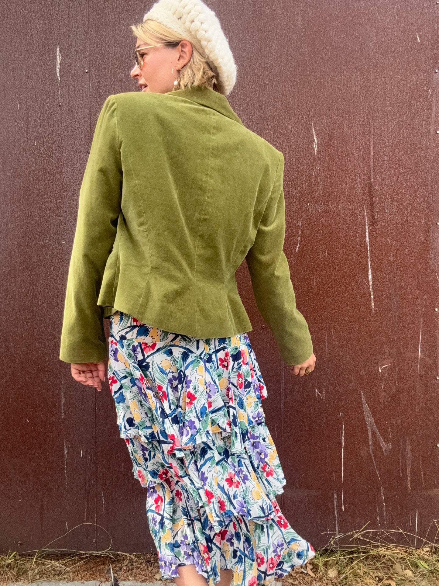 The Sylvie 1990s Velvet Blazer