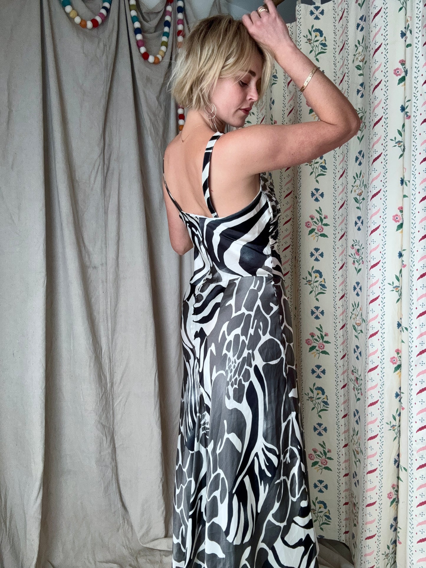 The Caterina 1990s High-Low Dress