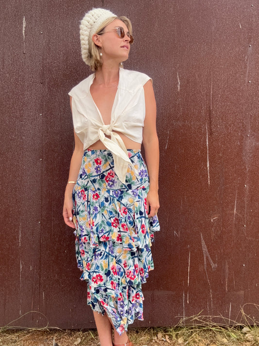 The Norma Kamali 1980s Tiered Skirt