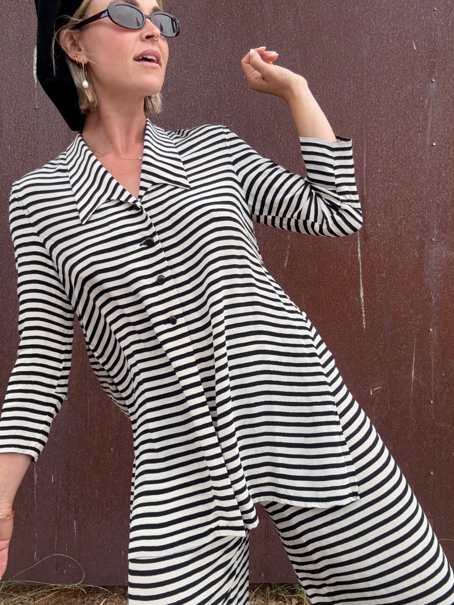 The Sonia Rykiel 1990s Striped Pant Set