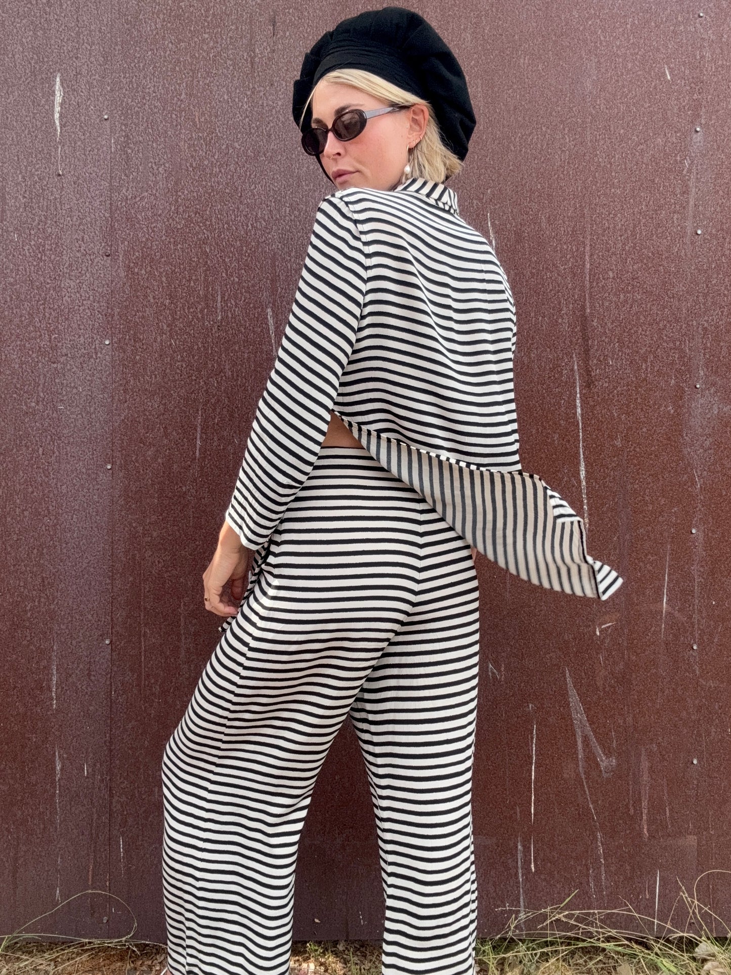 The Sonia Rykiel 1990s Striped Pant Set