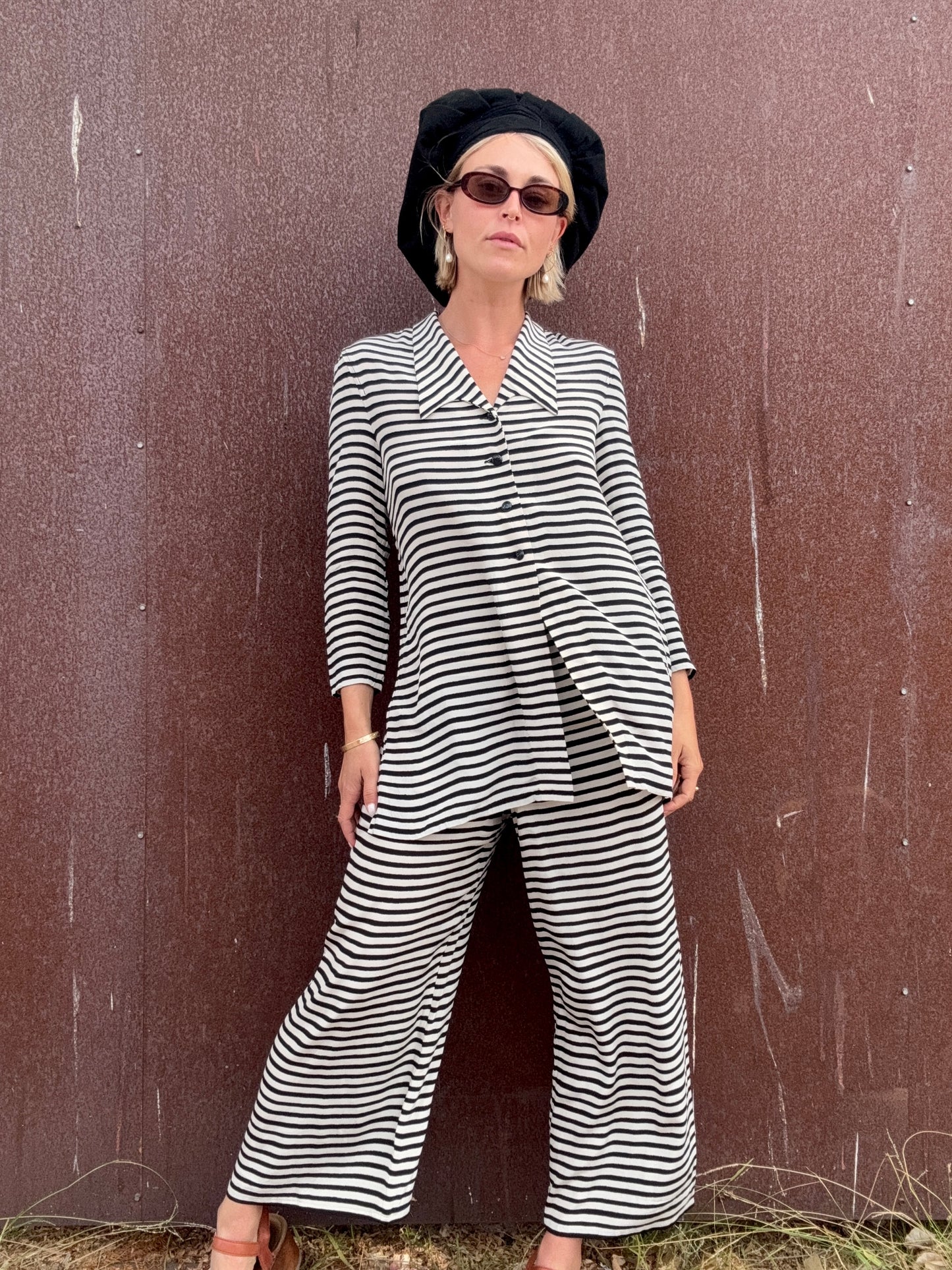 The Sonia Rykiel 1990s Striped Pant Set