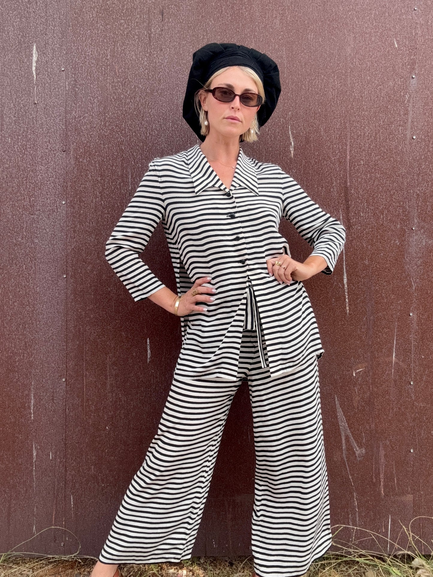 The Sonia Rykiel 1990s Striped Pant Set