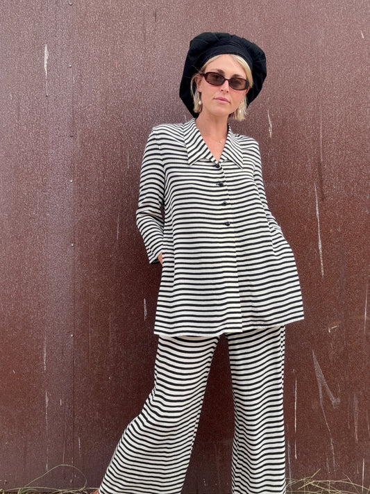 The Sonia Rykiel 1990s Striped Pant Set