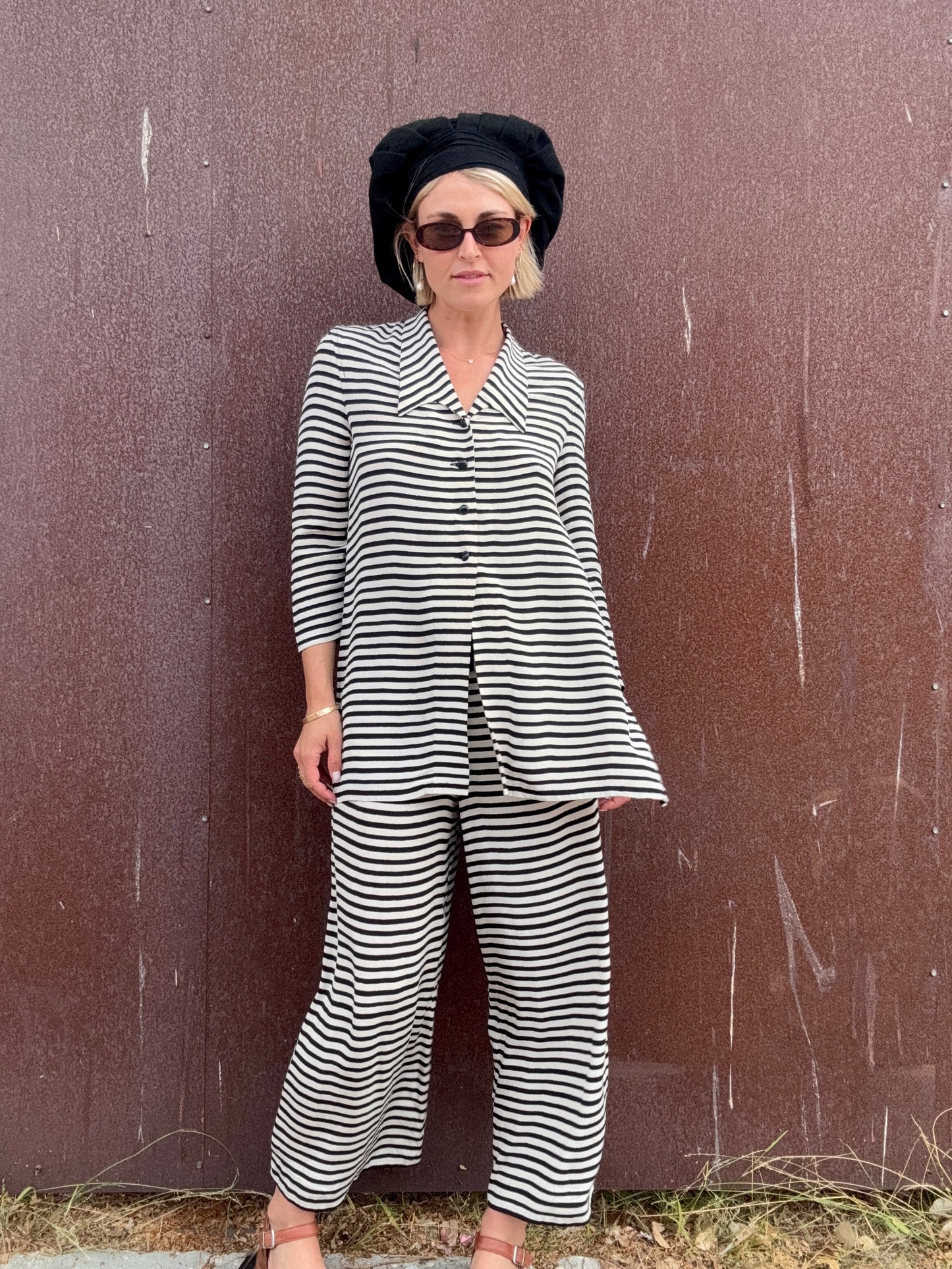 The Sonia Rykiel 1990s Striped Pant Set