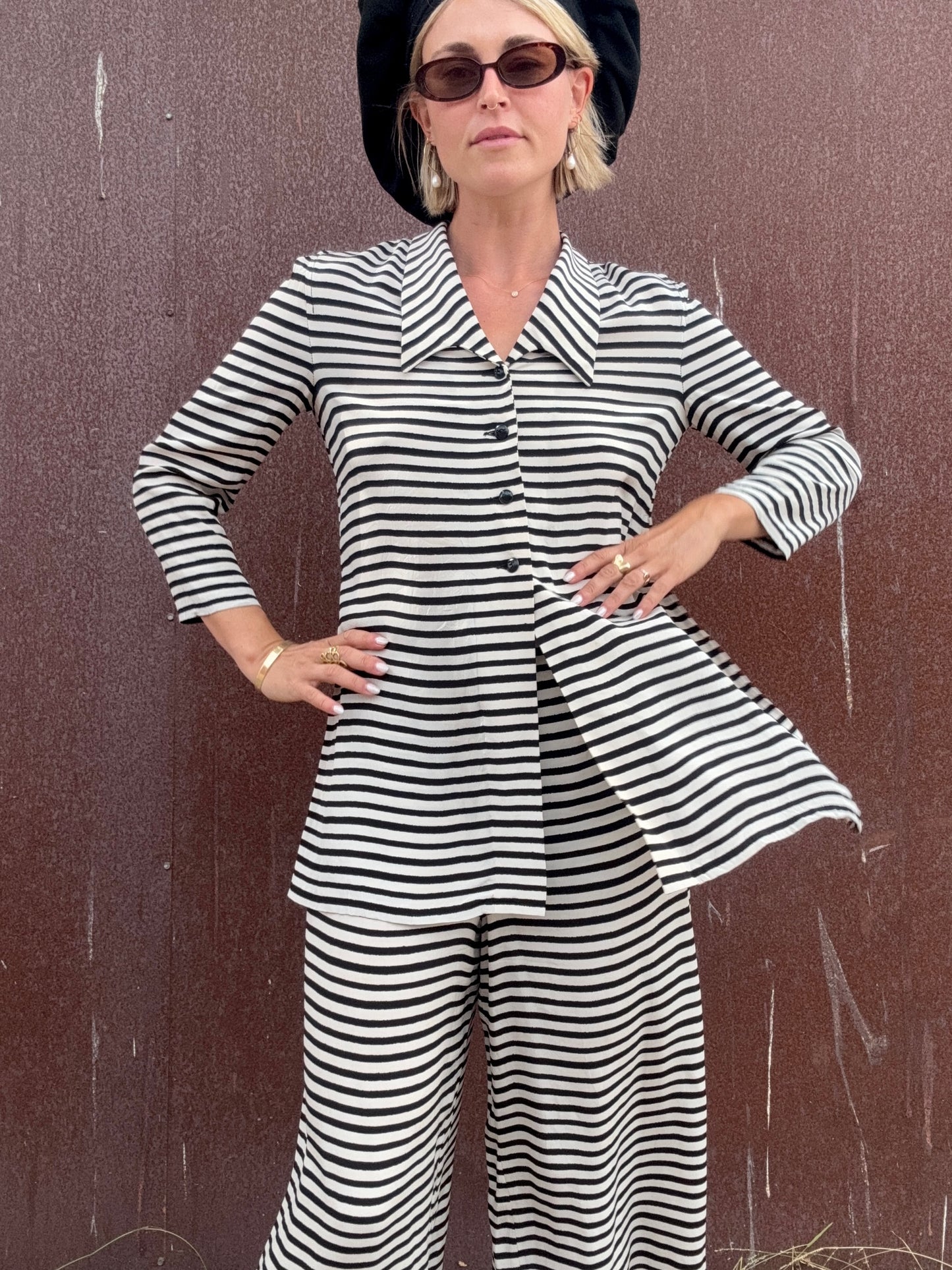 The Sonia Rykiel 1990s Striped Pant Set
