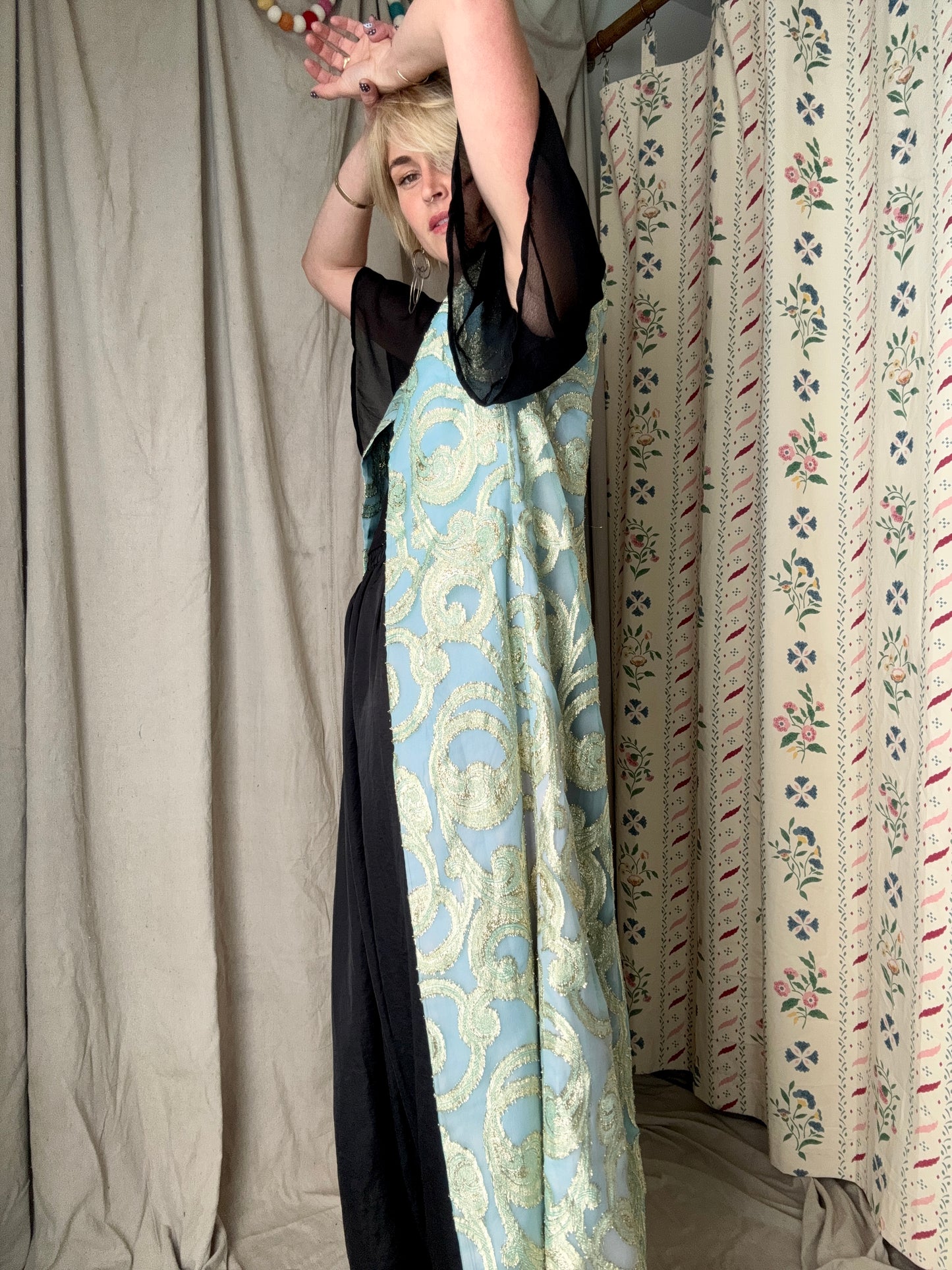 The Celeste 1960s Brocade Duster